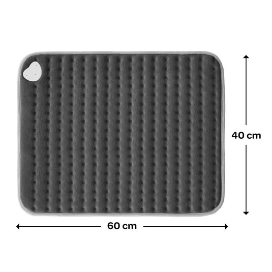 Inventum hnk186g elektrisch warmtekussen 60x40 cm grijs