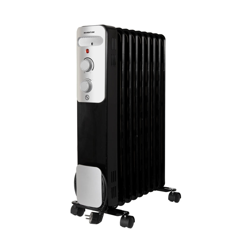 Load image into Gallery viewer, Inventum ko931b oliegevulde radiator 2000w zwart zilver
