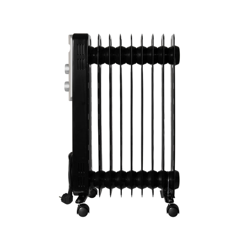 Load image into Gallery viewer, Inventum ko931b oliegevulde radiator 2000w zwart zilver
