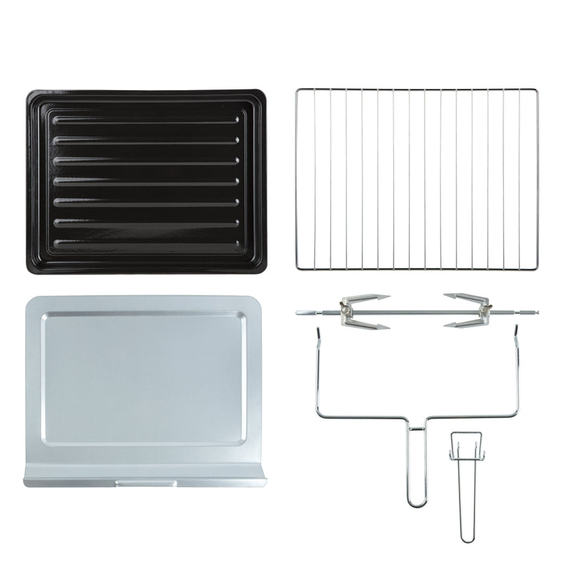 Load image into Gallery viewer, Inventum ov607b vrijstaande oven 60l 2000w zwart zilver
