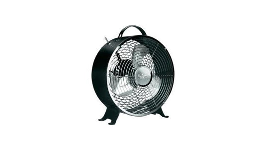 Tristar ve-5966 retro tafel ventilator zwart 25cm