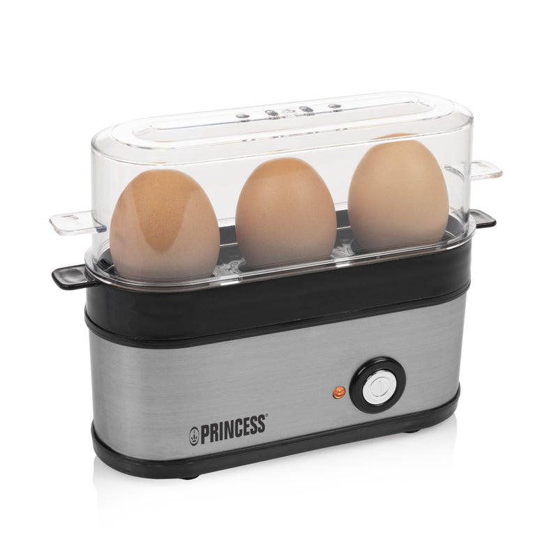 Load image into Gallery viewer, Princess 262043 eierkoker zwart rvs
