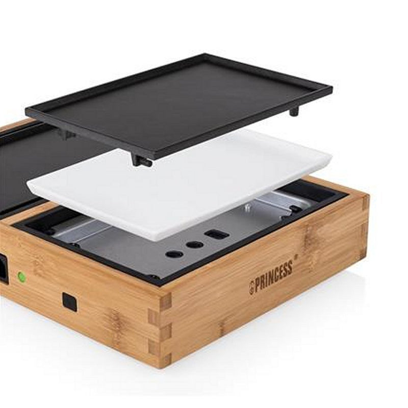 Load image into Gallery viewer, Princess 104040 dinner4 all pure gourmetstel zwart bamboe
