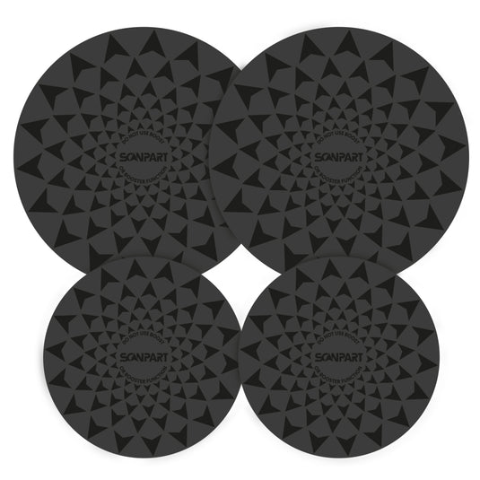 Scanpart speed inductiemat set 2x20 2x26 cm zwart