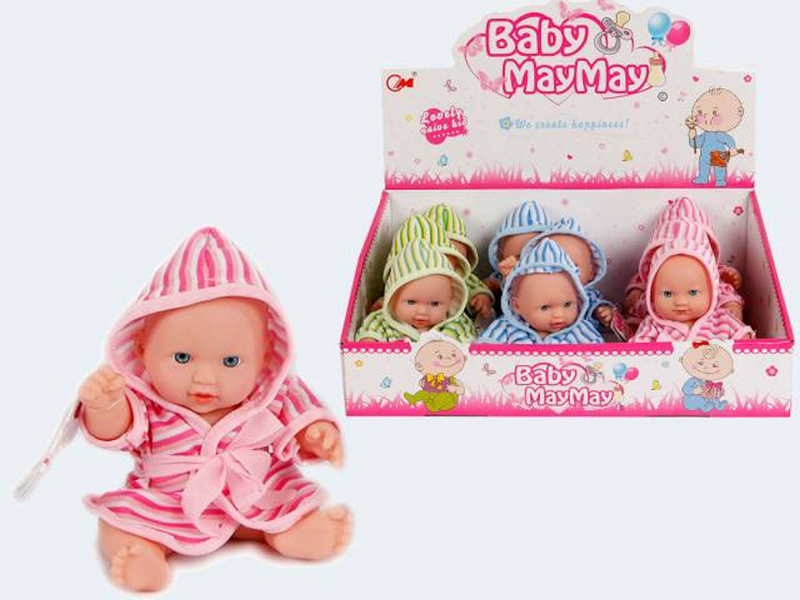 ギャラリービューアに画像をロードする, Babypop met badjas 20 cm 3 assorti
