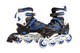 Street rider skeelers blauw zwart, maat 37-40