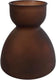 Gifts amsterdam vaas diabolo 22 x 21 cm glas matbruin