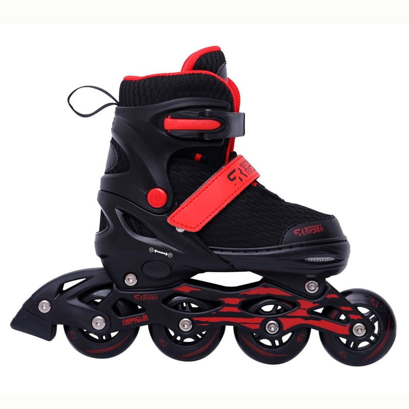Load image into Gallery viewer, Street Rider Street Rider Inlineskates verstelbaar maat 38-42 zwart
