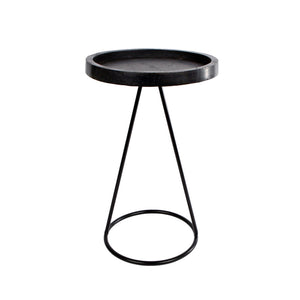 Van manen tafel marcel zwart hout 25x25x38cm