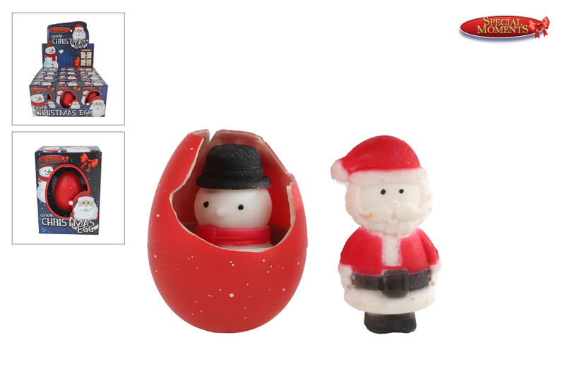 ギャラリービューアに画像をロードする, Groei-ei kerstman sneeuwpop, 6cm

