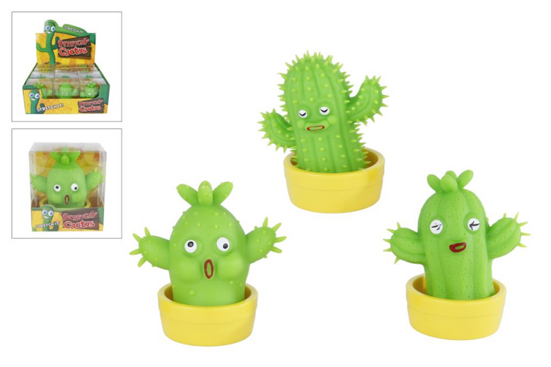 ギャラリービューアに画像をロードする, Stretchy cactus figuur 10cm 3ass in display
