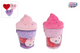 Fluffy menu pluche ijsje met 3 hartjes - 25cm