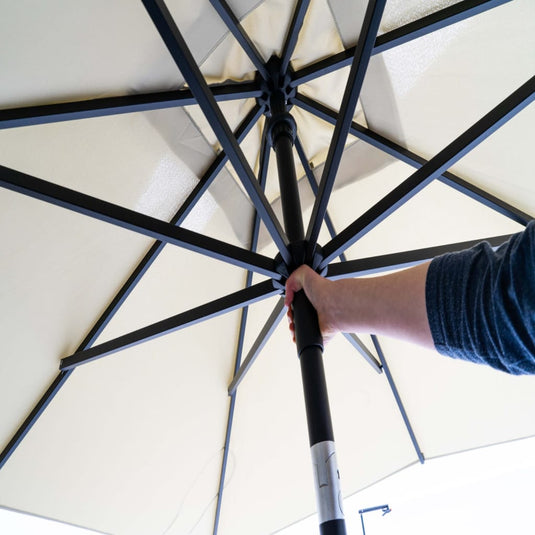 Madison parasol moraira 230x230 cm taupe