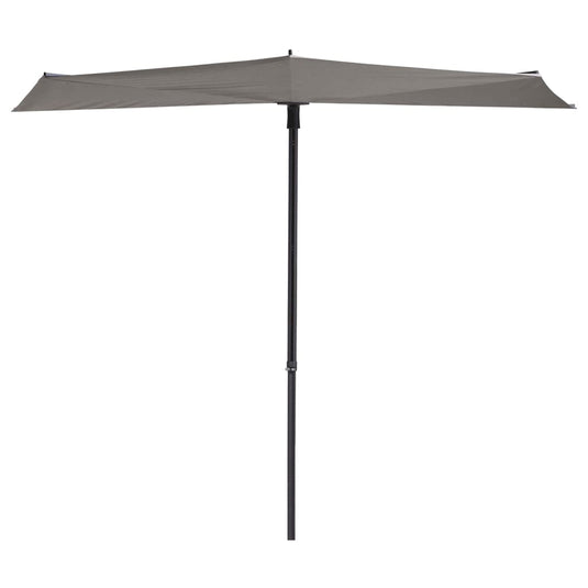 Madison balkonparasol sun wave 270x150 cm lichtgrijs