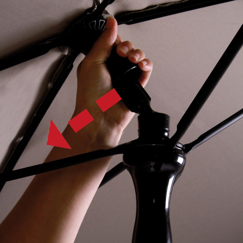 Load image into Gallery viewer, Madison Parasol Patmos Luxe rechthoekig 210x140 cm grijs
