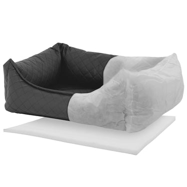 Madison hondenmand skai check 80x67x22 cm grijs