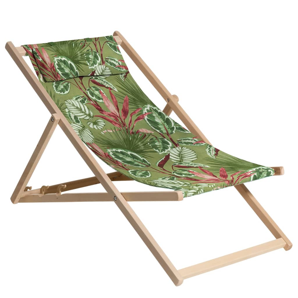 Madison strandstoel cala 55x90x87 cm hout groen