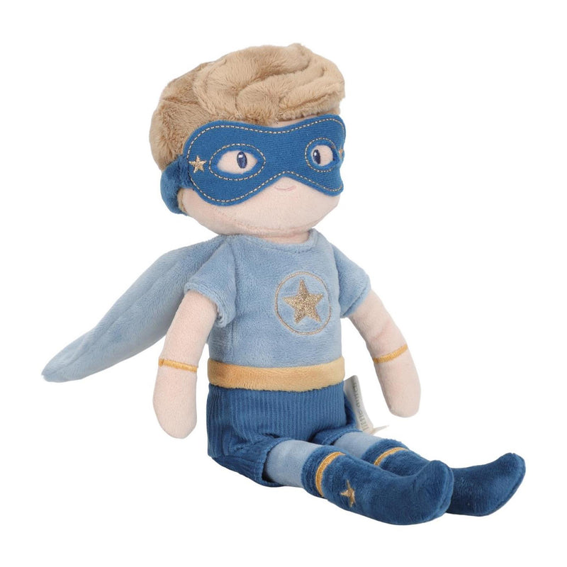 Afbeelding laden in galerijviewer, Little dutch superhero knuffelpop jim - 35 cm
