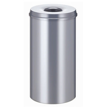 V-part v-part prullenbak zelfdovend 50 l zilverkleurig