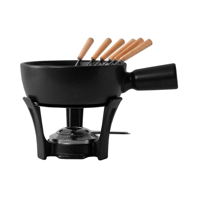 Cargue la imagen en el visor de la galería, Boska nero fondueset keramiek gietijzer 1,3l
