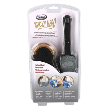 Overige merken aqua laser sticky hero kledingborstel goud zwart
