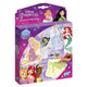 Totum disney princess knutselset 5 fashion prinsessen versieren met 1000+ strass steentjes - diamond painting knutselen creatief speelgoed