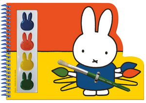 Bambolino nijntje verf- en knutselboek - met kwast en 4 kleuren verf - peuter en kleuter speelgoed - knutselen - voor meisjes en jongens - vanaf 3 jaar - speelgoed kinderen - toys
