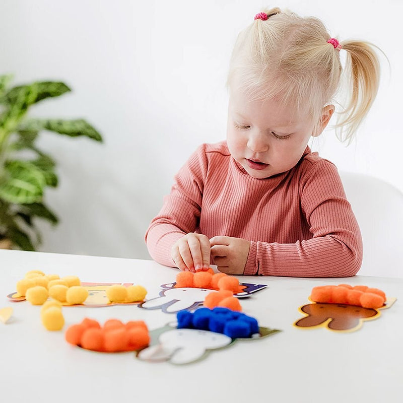 Load image into Gallery viewer, Bambolino Toys Pompom Plakken
