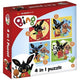 Bambolino bing puzzel 4 in 1 educatief peuter speelgoed - kinderpuzzel 4x6x9x16 stukjes leren puzzelen - cadeautip puzzel 3 jaar en ouder - toys