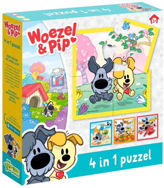 Bambolino toys woezel pip puzzel 4 in 1. 3+