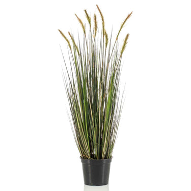 Emerald kunstplant in kunststof pot vossenstaartgras herfst 90 cm