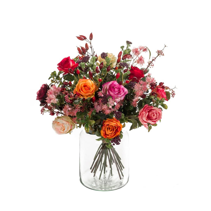 Load image into Gallery viewer, Emerald kunstboeket flame roses
