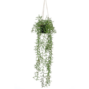 Emerald kunstplant hangend in pot senecio 70 cm