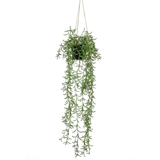Emerald kunstplant hangend in pot senecio 70 cm