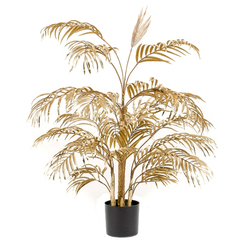 Load image into Gallery viewer, Emerald kunstplant areca palmboom 105 cm goudkleurig
