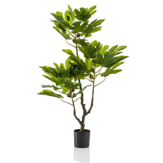 Emerald kunstplant in pot vijgenboom met fruit 95 cm
