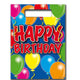 Basic happy birthday feestzakjes 8 stuks
