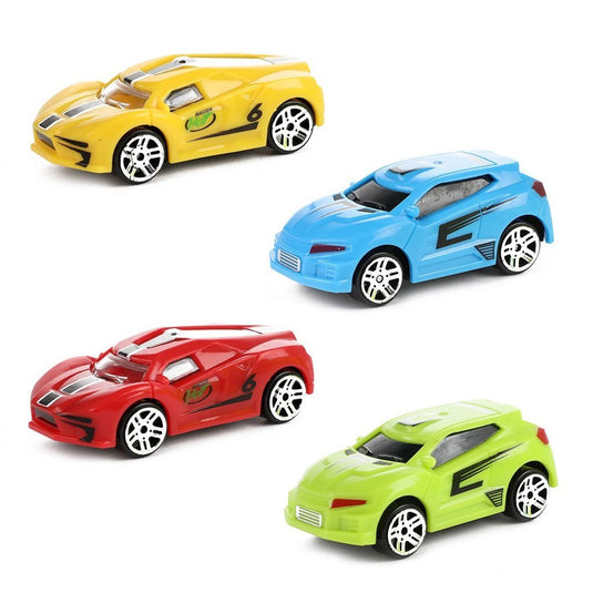 Toi-toys turbo racers verzamelkoffer met auto's en speelkleed, 6dlg.