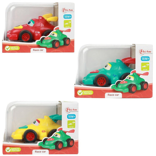 Toi-toys toi toys little stars raceauto cartoon met frictie