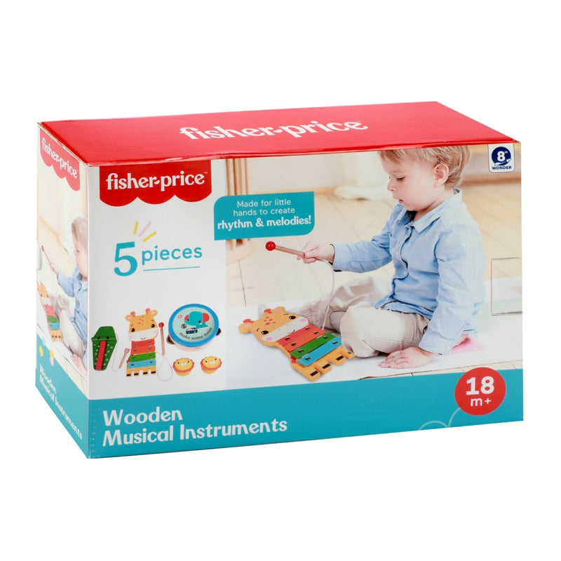Load image into Gallery viewer, Fisher Price Houten Muziekinstrumenten Dieren
