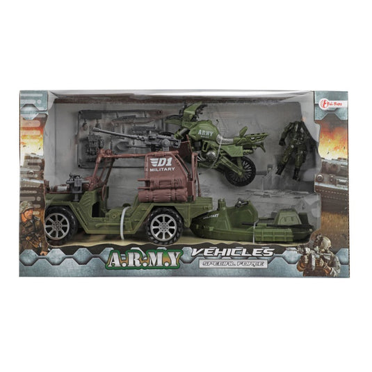 Toi-toys toi toys alfafox militair voertuig met accessoires