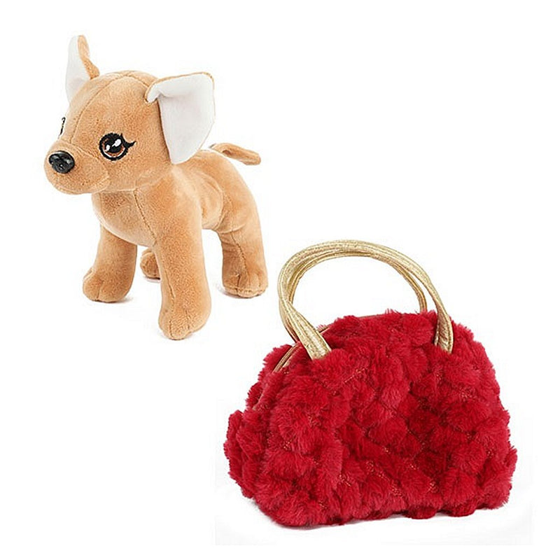 Load image into Gallery viewer, Toi-toys toi toys pluche chihuahua in handtas
