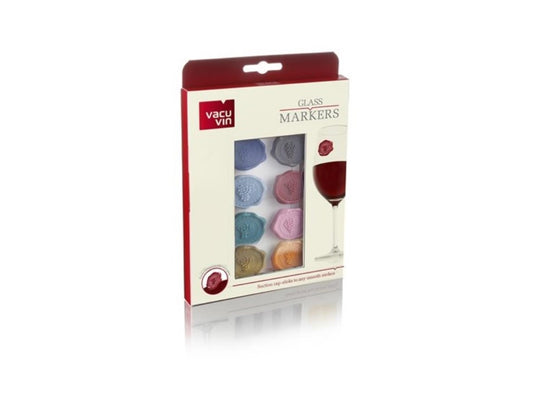 Vacu vin vacuvin glass markers classic set van 8 stuks