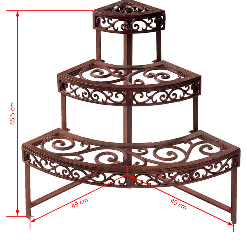Load image into Gallery viewer, Esschert design kwartronde etagère bph32
