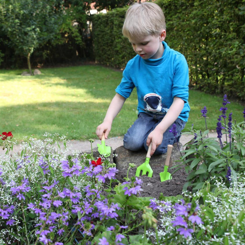 Load image into Gallery viewer, Esschert Design Esschert Design Kinder-Tuingereedschap 3-delig Groen
