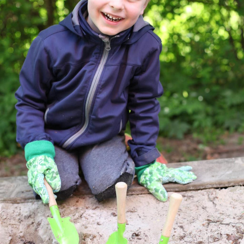 Load image into Gallery viewer, Esschert Design Esschert Design Kinder-Tuingereedschap 3-delig Groen
