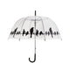 Esschert design paraplu vogels op draad 83 cm transparant zwart