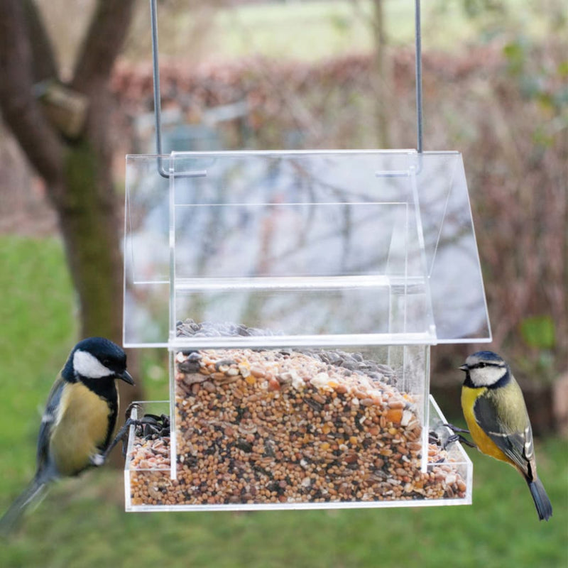 Load image into Gallery viewer, Esschert Design Esschert Design Voederhuisje dubbel hangend acryl
