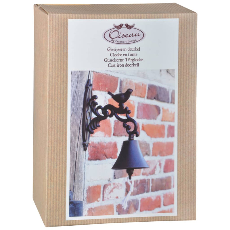 Load image into Gallery viewer, Esschert design deurbel gietijzer bruin br22
