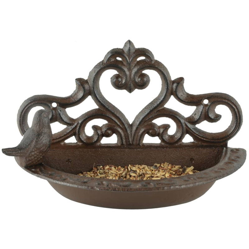 Load image into Gallery viewer, Esschert design vogelvoederbakje gietijzer bruin br26
